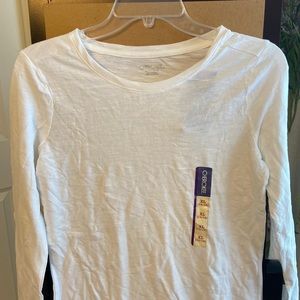 NWT Cherokee white long sleeve shirt XL